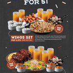 Wings Set Meal for 5